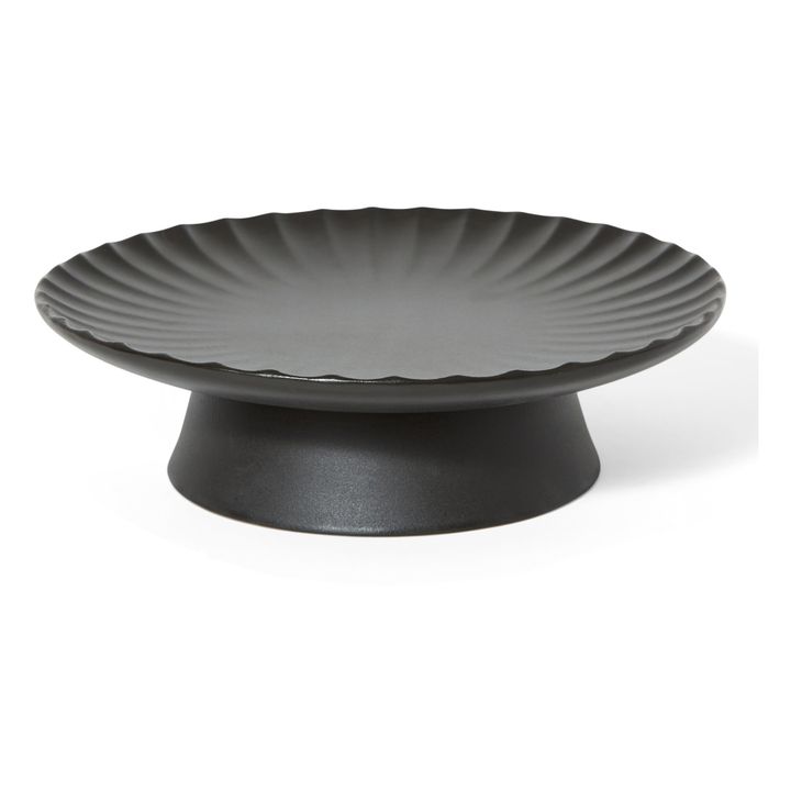Plato de presentación Inku de gres - Sergio Herman | Negro- Imagen del producto n°0