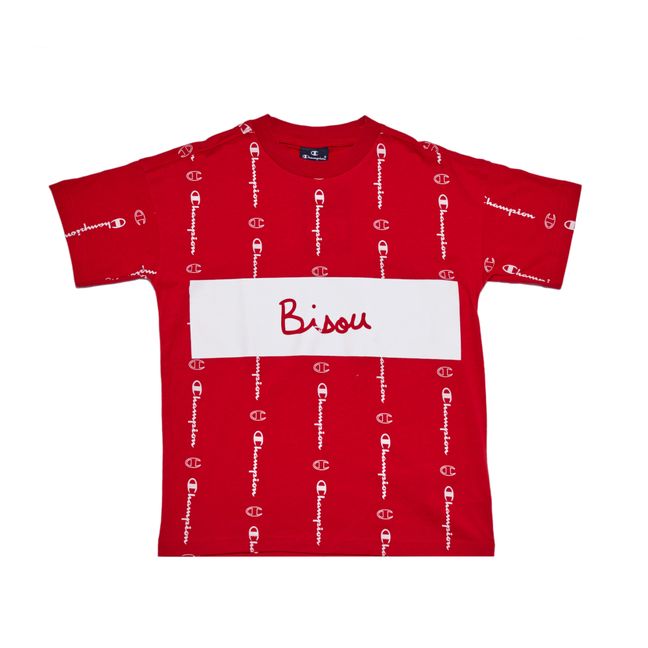 Bisou T-shirt - Mathilde Cabanas x Champion Rojo