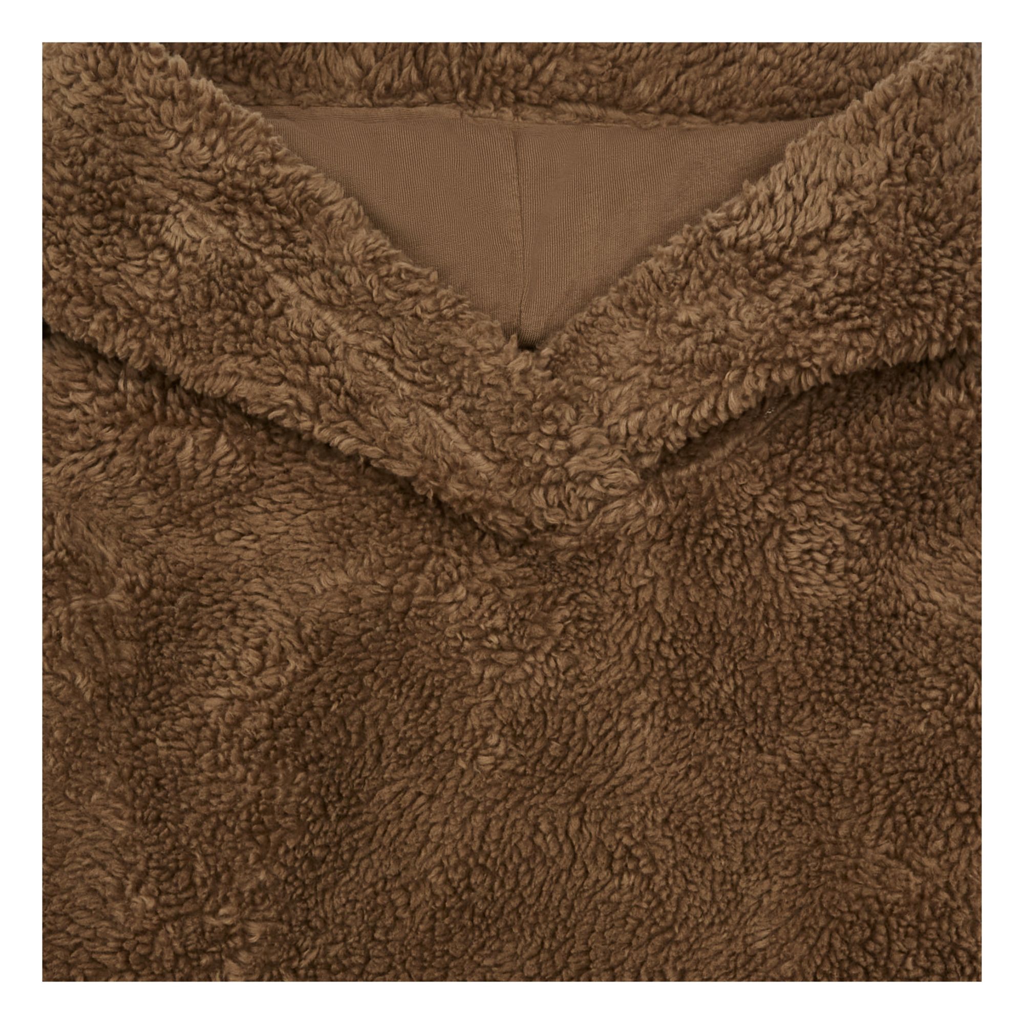 Faux Fur Hoodie Camel- Product image n°1