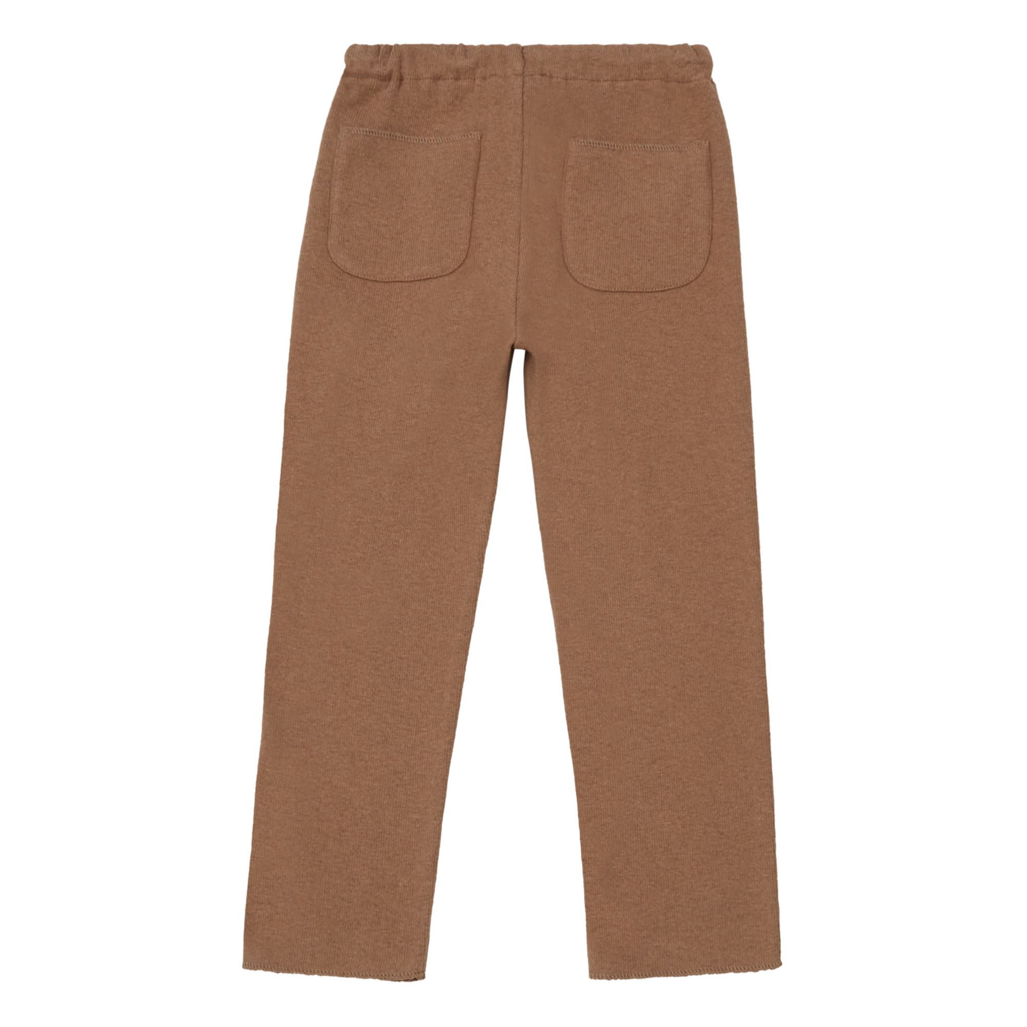 Recycled Knit Trousers Camel- Product image n°1