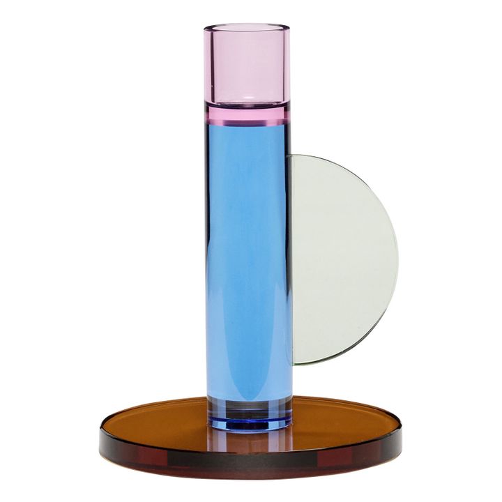 Crystal Candle Holder Blue- Product image n°0