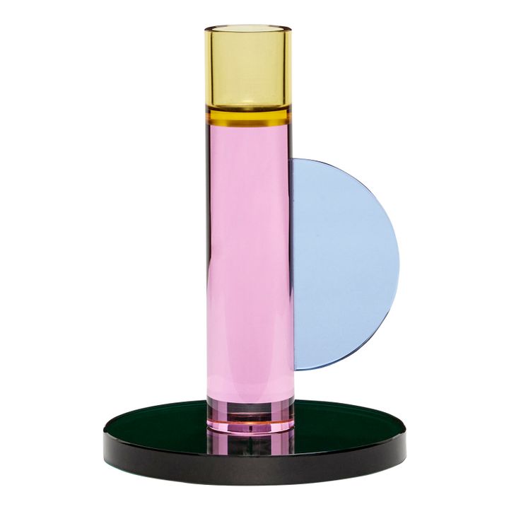Crystal Candle Holder Pink- Product image n°0