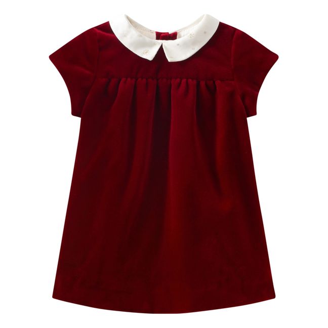 Jadila Velvet Dress - Christmas Collection - Rojo