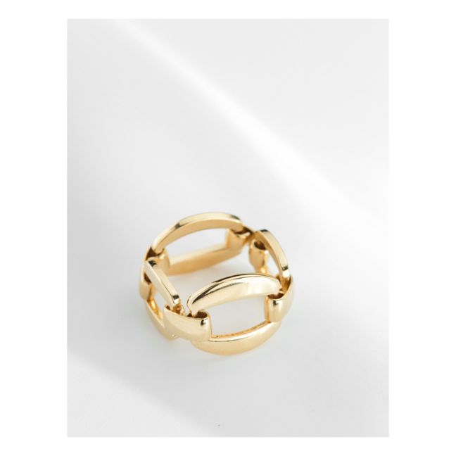 Anello a maglie Georgia | Dorato