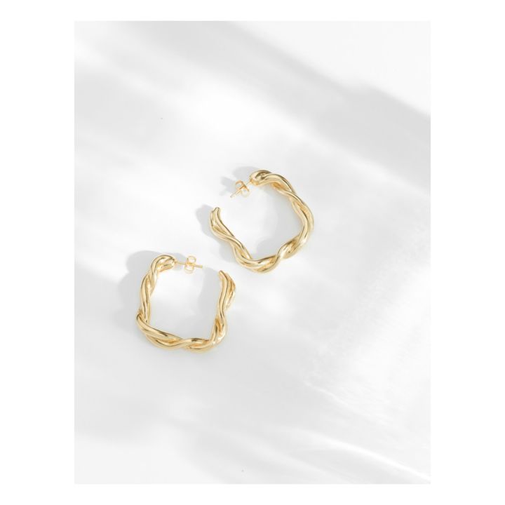Small Georgia Hoop Earrings | Gold- Product image n°1
