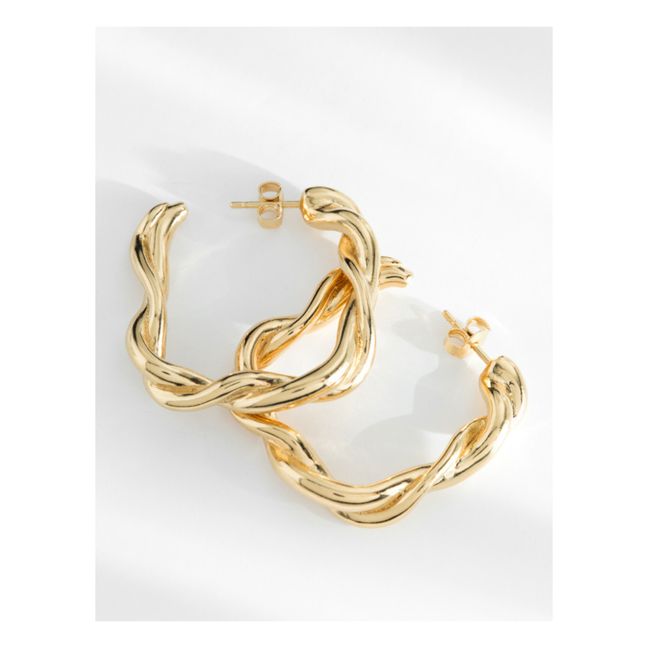 Aros pequeños Georgia | Dorado