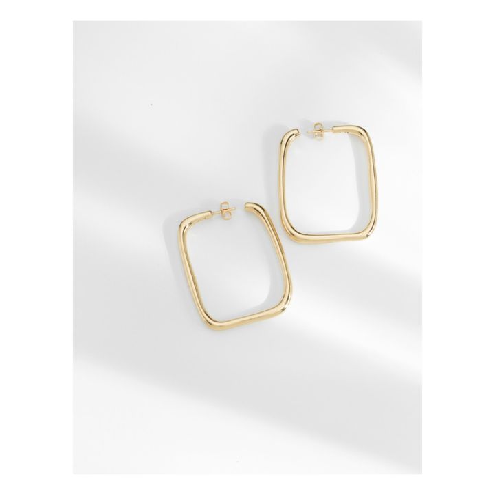 Large Georgia Hoop Earrings | Gold- Product image n°1