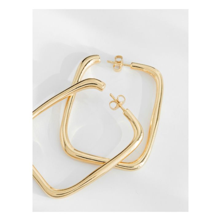 Large Georgia Hoop Earrings | Gold- Product image n°3