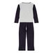 Trigo Mountain Print Velvet Pyjama Set Grey- Miniature produit n°2