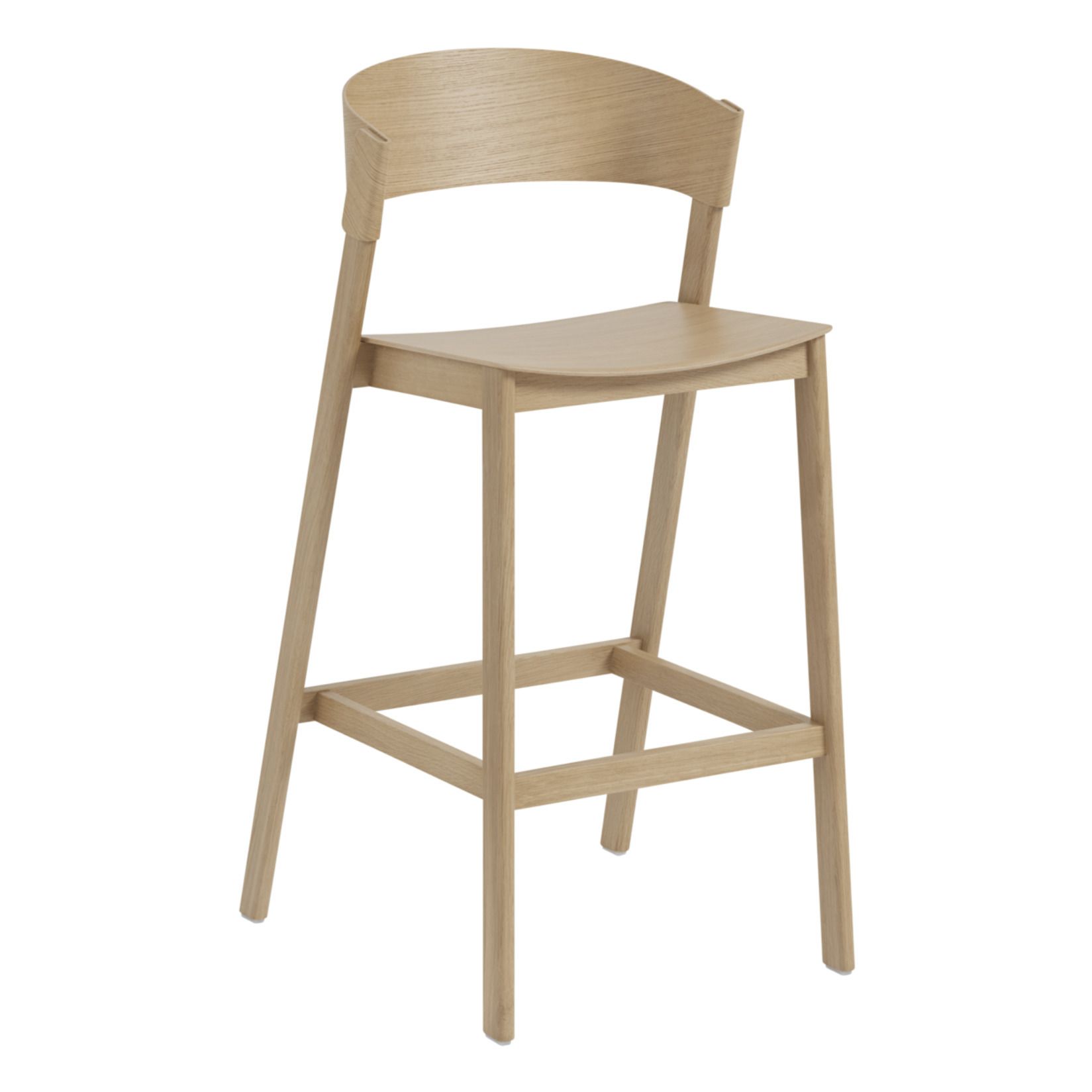 Muuto - Tabouret de bar Cover en chêne - Chêne