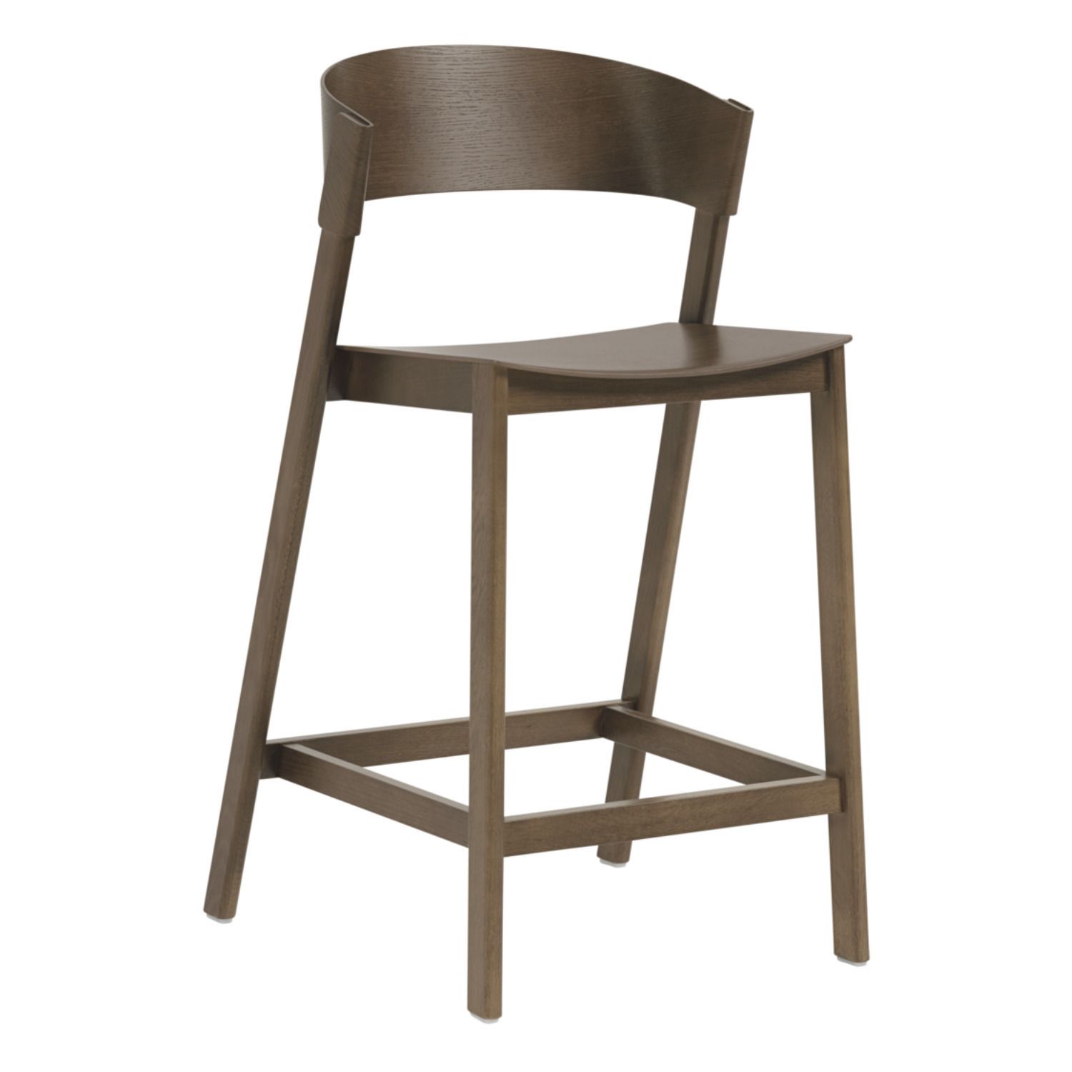 Muuto - Tabouret de bar Cover en chêne - Marron