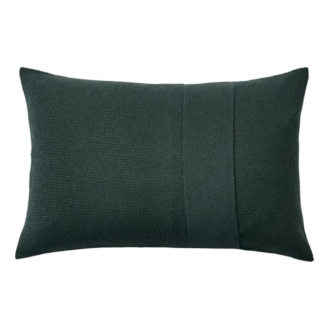 Layer Lama Wool Cushion Verde Oscuro