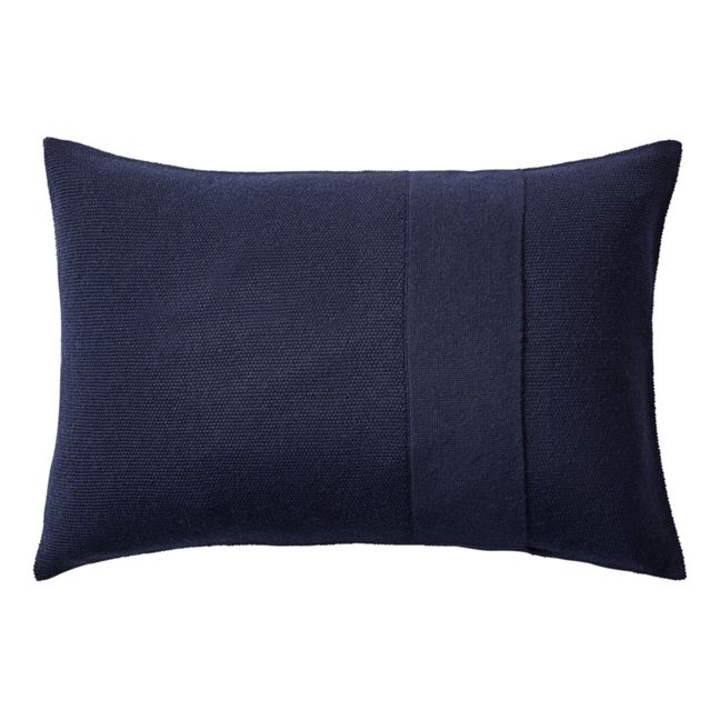 Layer Lama Wool Cushion Azul Noche