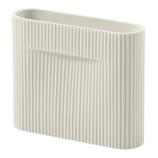 Ridge Vase | Off white- Product image n°0