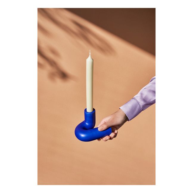Templo Candle Holder Azul Marino