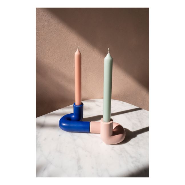 Templo Candle Holder Navy blue