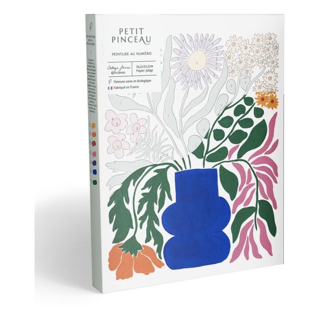 Kit de peinture au numéro - Cottage Flowers par Liv Lee