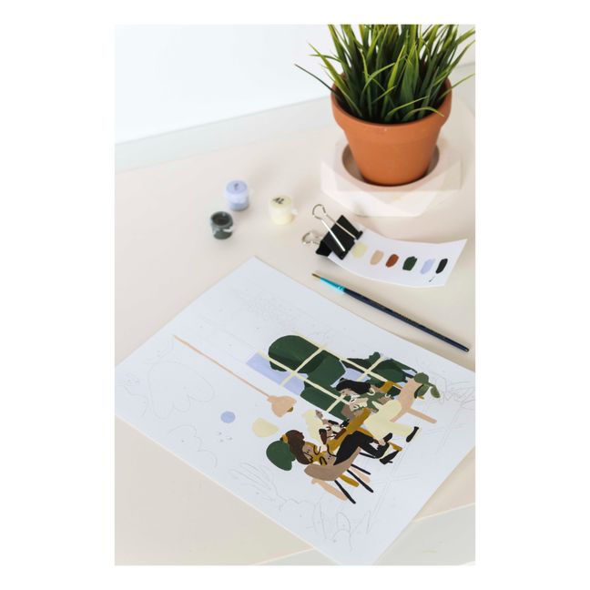 Kit de pintura por números - Coffee Shop de Y.illustrations