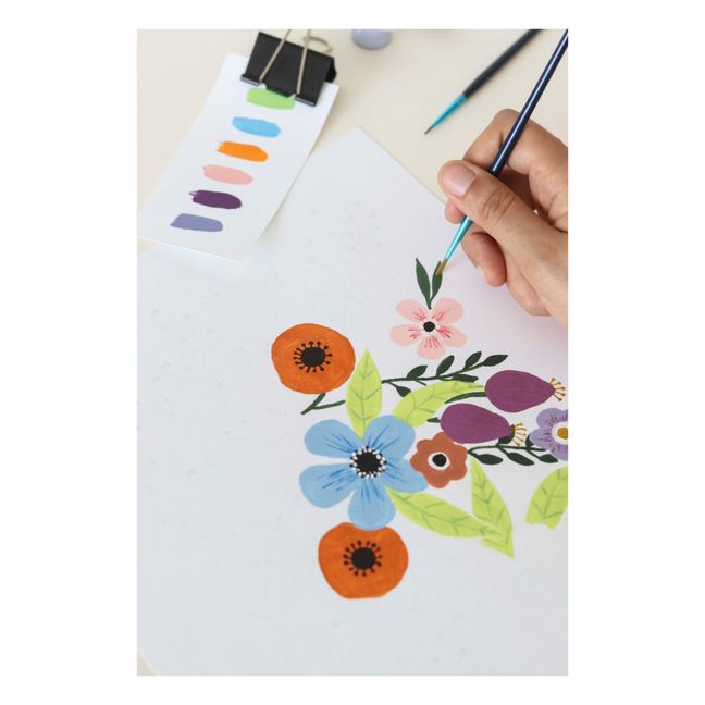 Kit di pittura numerata - Flowers di Art.iisan