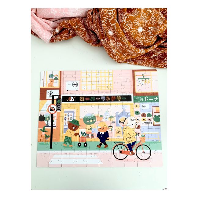 Puzzle “Matin Paisible au Japon” (Mattinata tranquilla in Giappone) di Nini Wanted - 80 pezzi