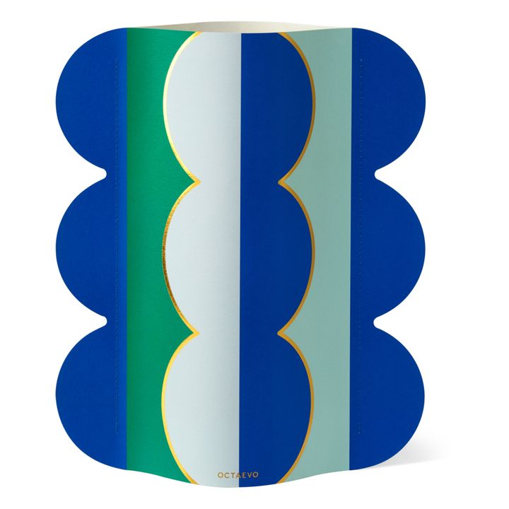 Riviera Paper Vase | Blue- Product image n°0