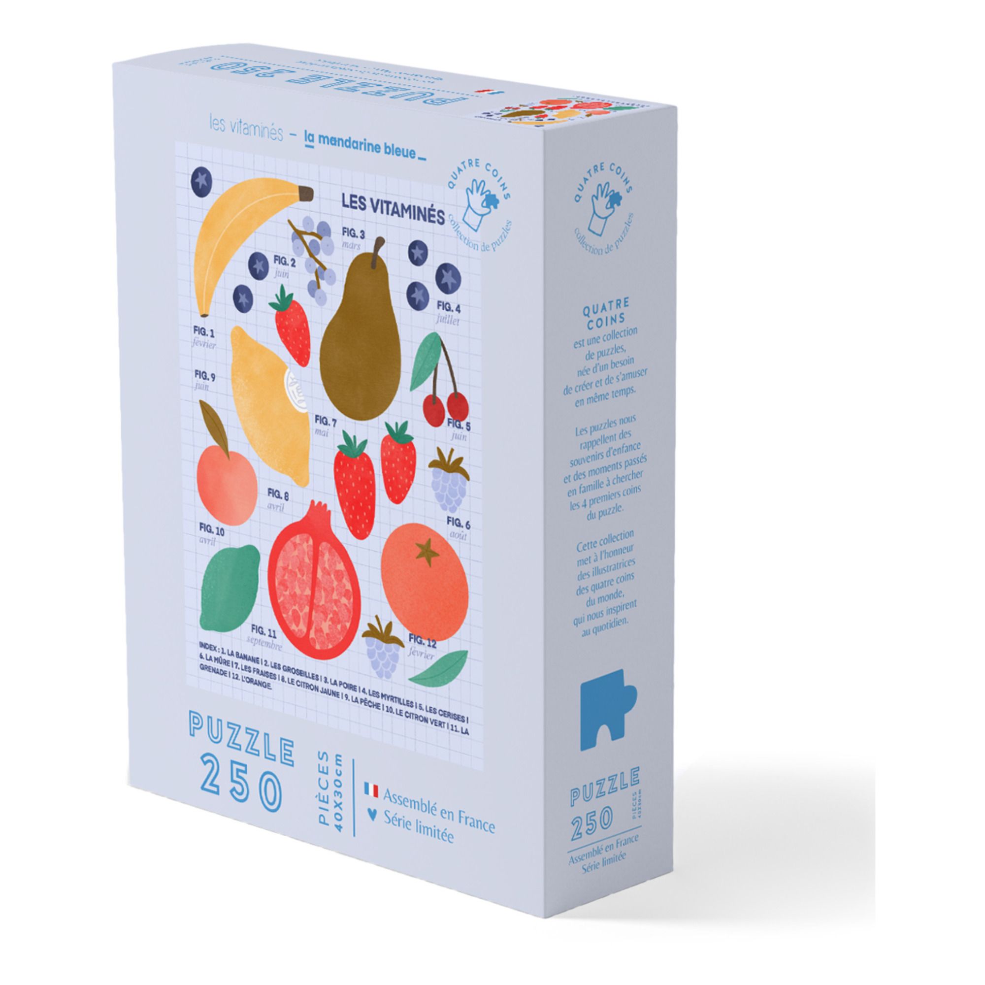 La Petite Epicerie - Puzzle Les Vitaminés par La mandarine bleue - 250 pièces - Multicolore