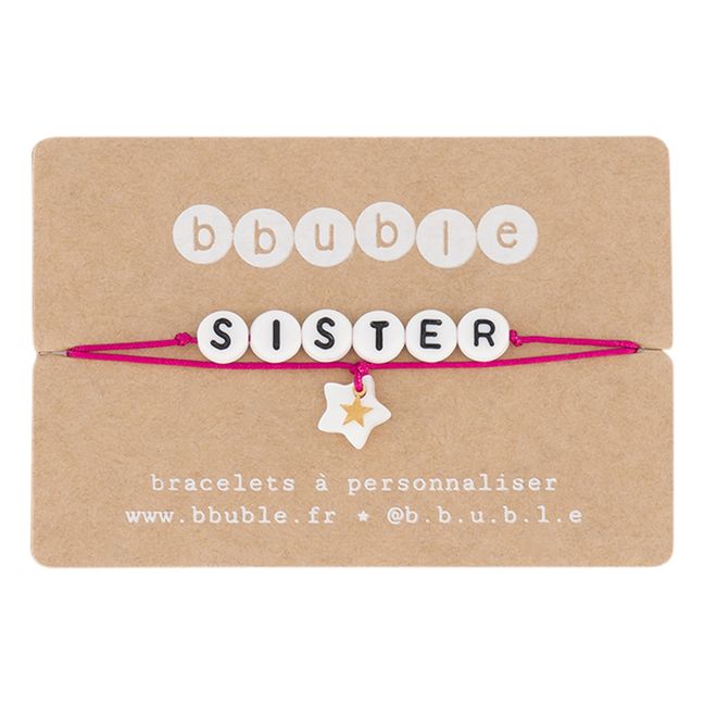 Bracelet Sister - Collection Femme - Rose fuschia