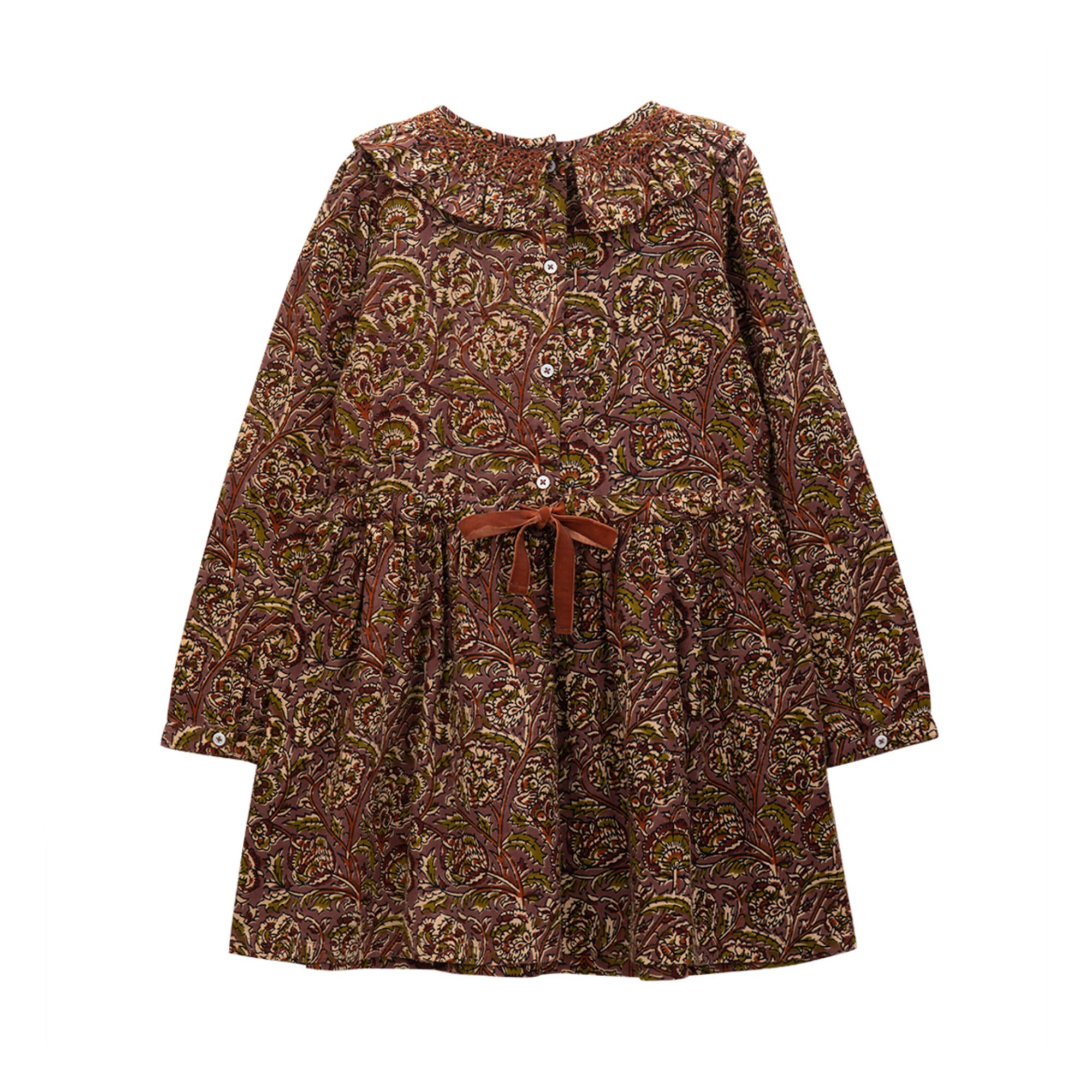 Exclusive Christmas Capsule - Embroidered Dress Plum- Product image n°3
