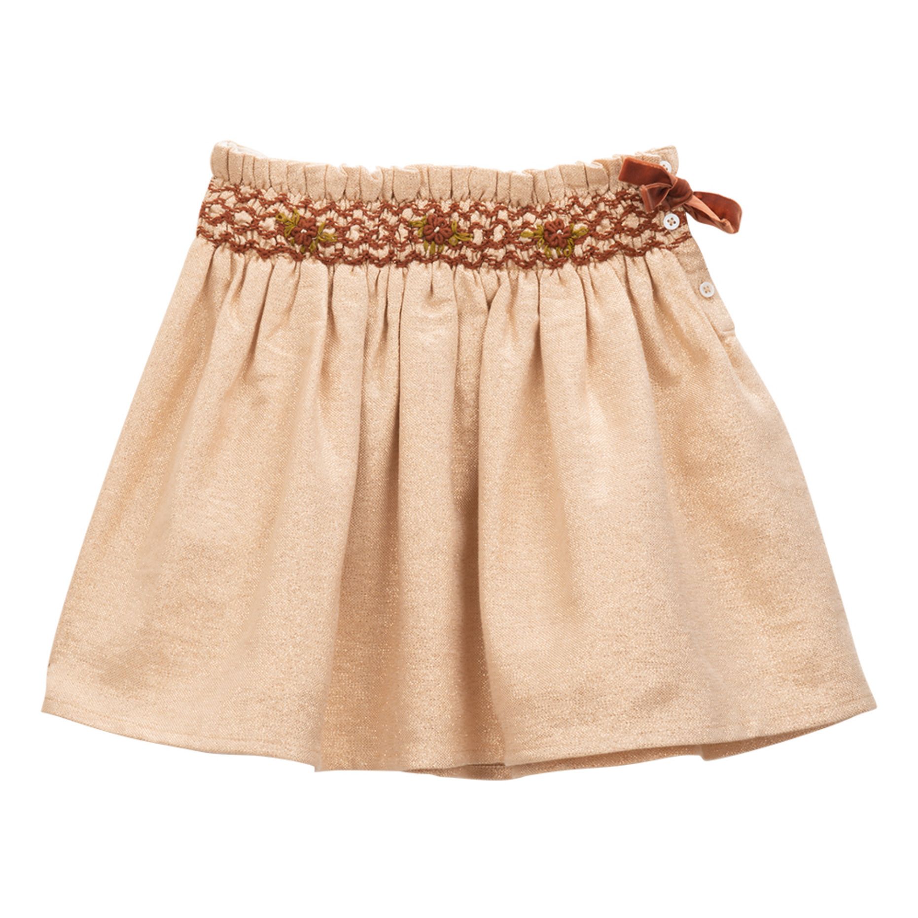 Exclusive Christmas Capsule - Lurex Skirt Gold- Product image n°0