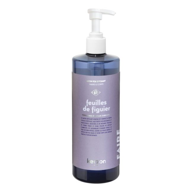 Sapone liquido esfoliante, modello: Feuilles de Figuier - 500 ml