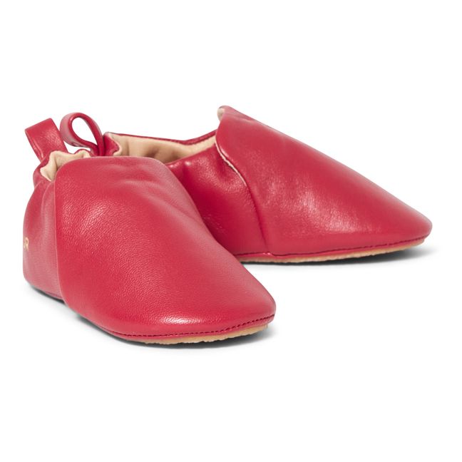 Pantofole pre-cammino | Rosso lampone