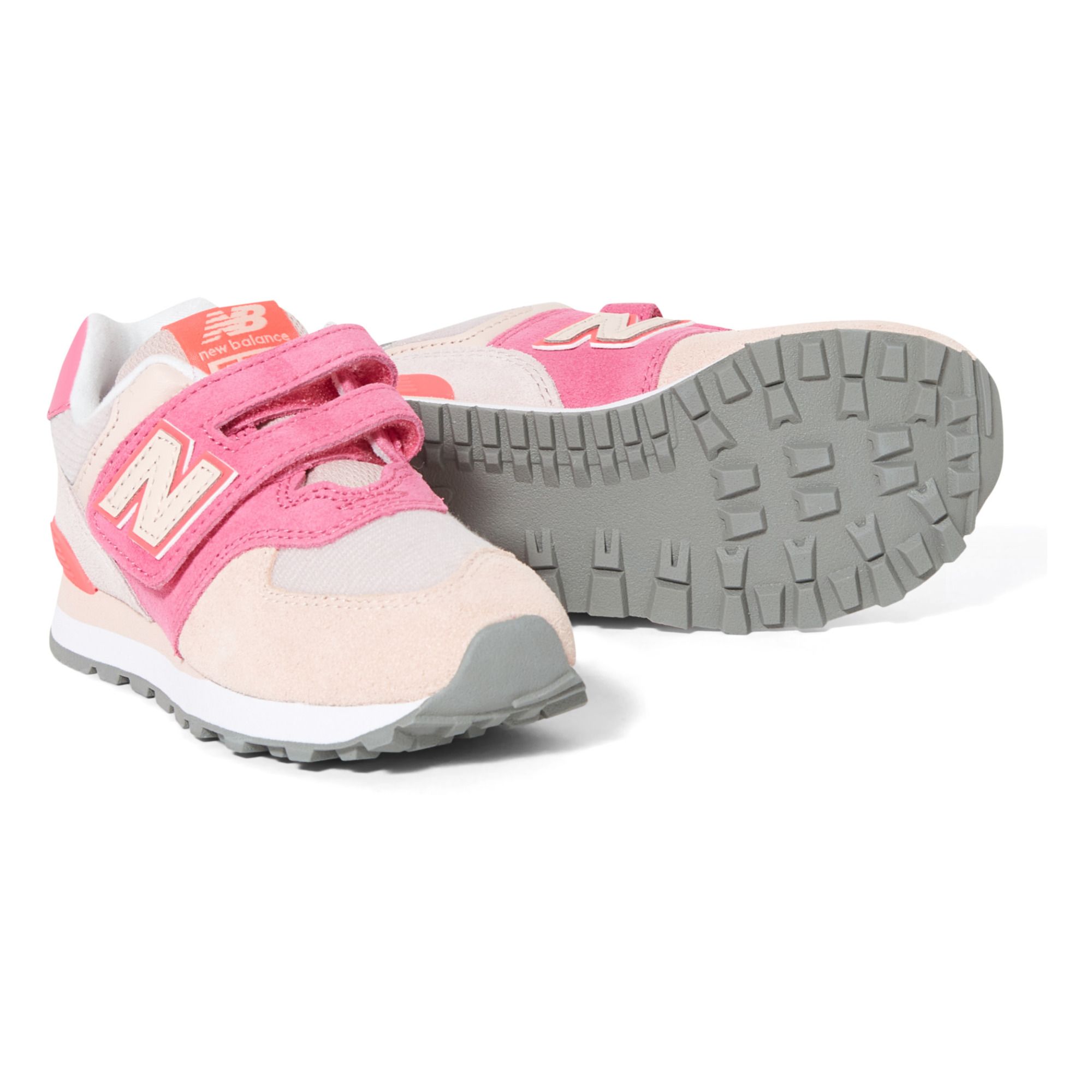 574 Multicolour Velcro Sneakers Pink- Product image n°2