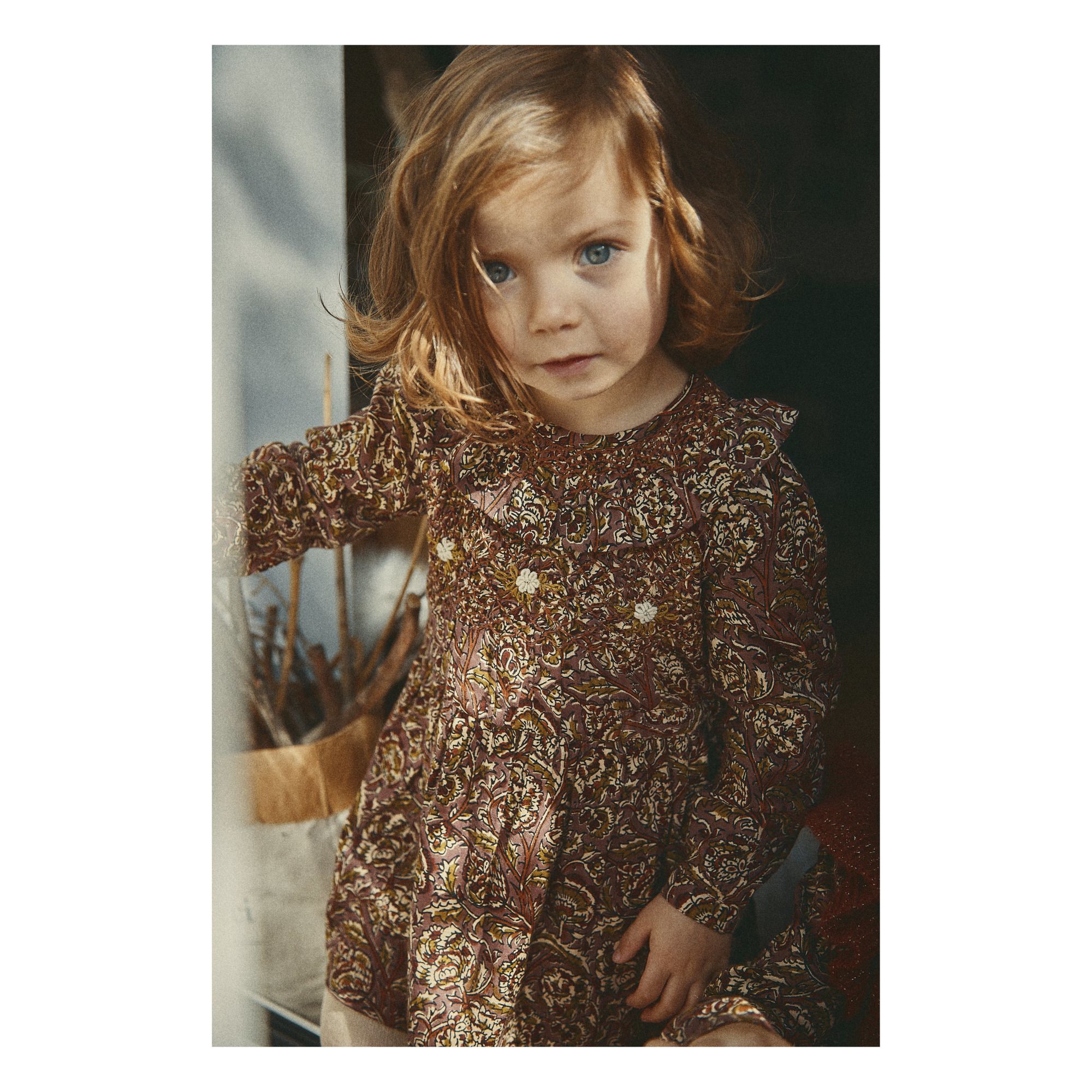 Exclusive Christmas Capsule - Embroidered Dress Plum- Product image n°1