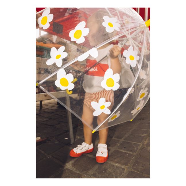 Paraguas de flores infantil | Transparente