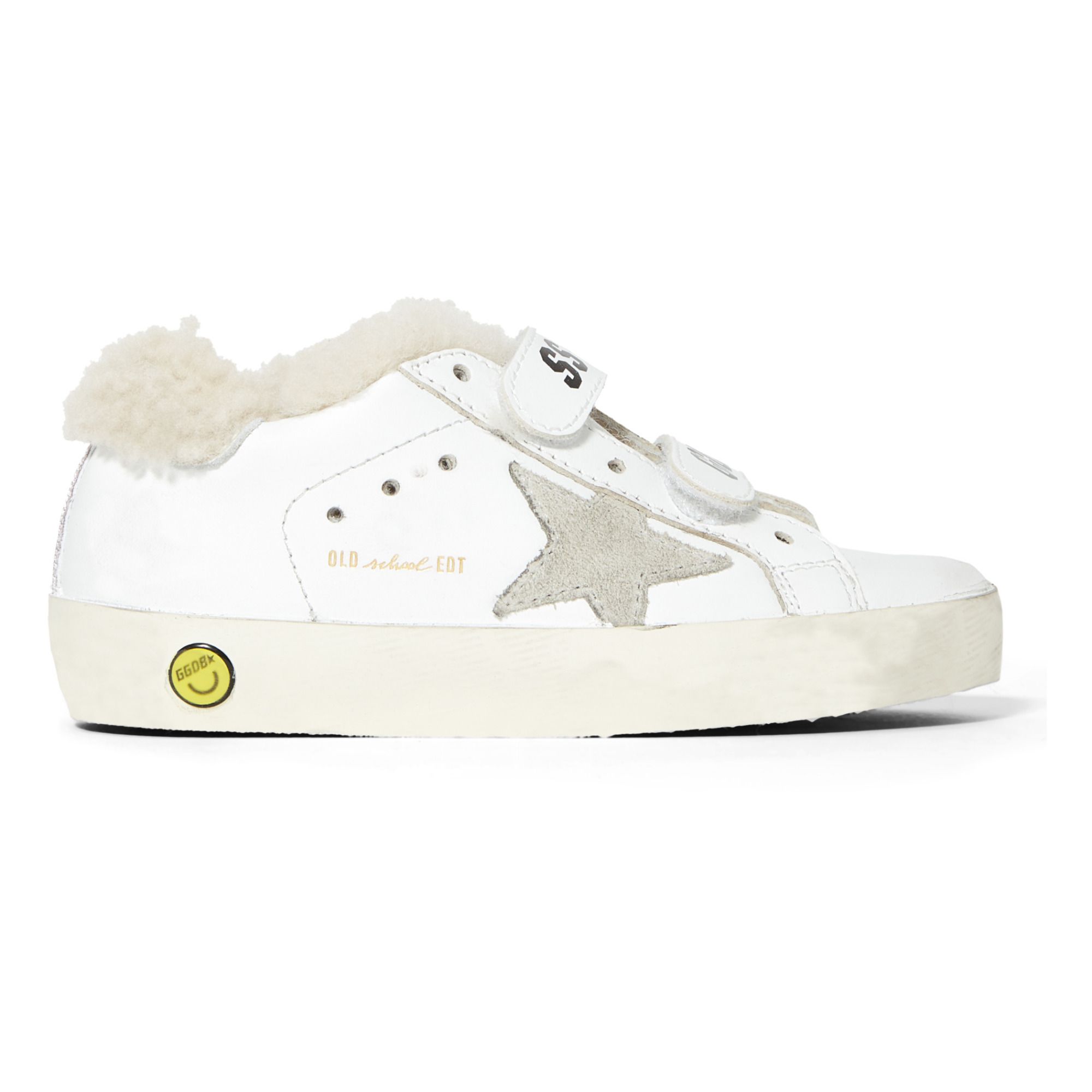 Old School Sheep Velcro Sneakers White- Product image n°0