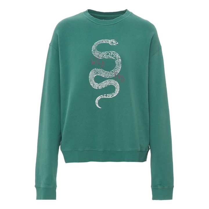 Sweat Dude Coton Bio | Bleu Vert