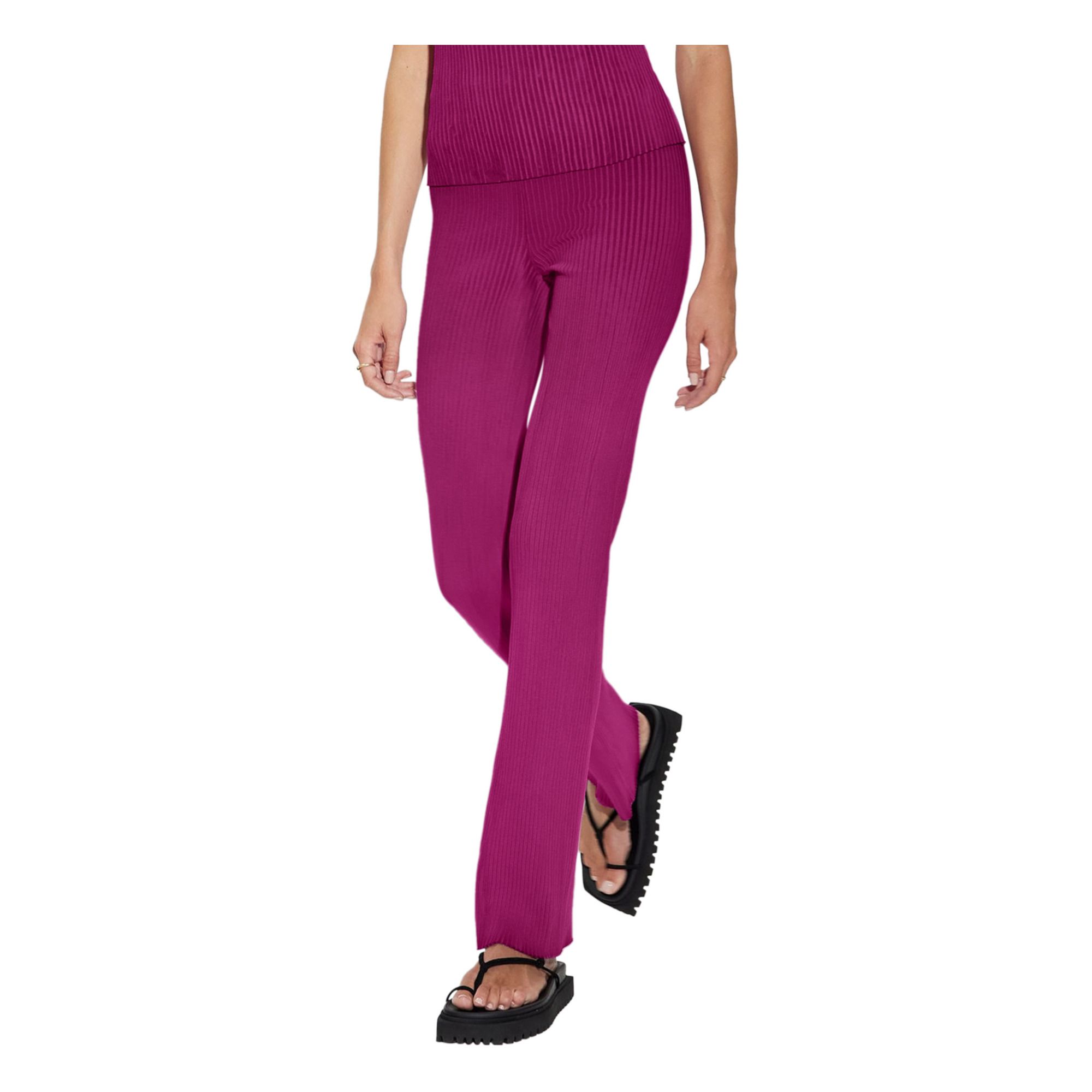 Cotton Citizen - Ibiza Flared Tie-Dye Leggings - Fuchsia