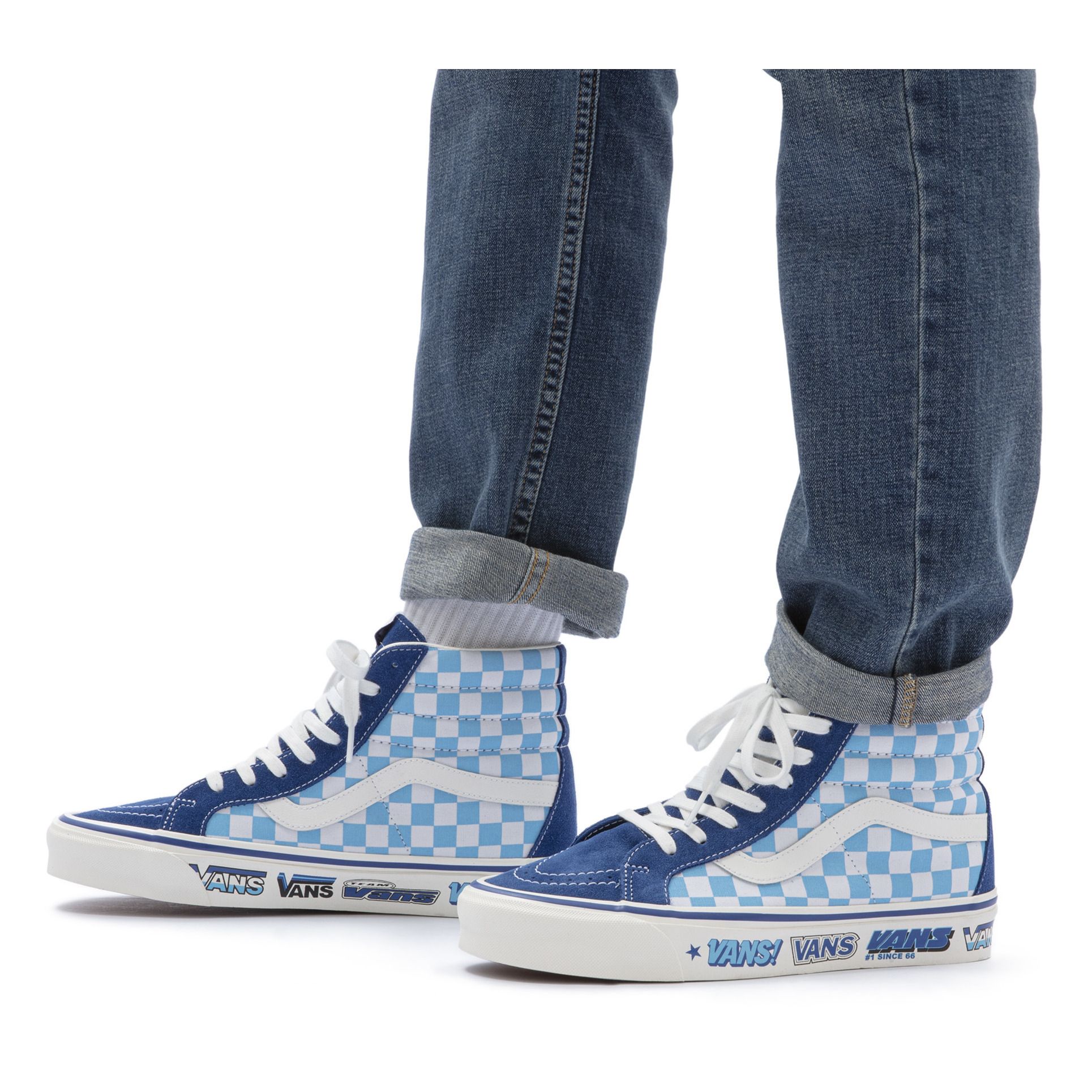 SK8 38 DX High-Top Sneakers - Women’s Collection - Blue- Product image n°1