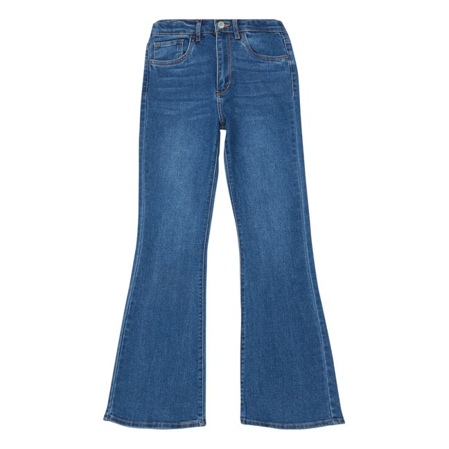 Jean Taille Haute Flare Bleu jean