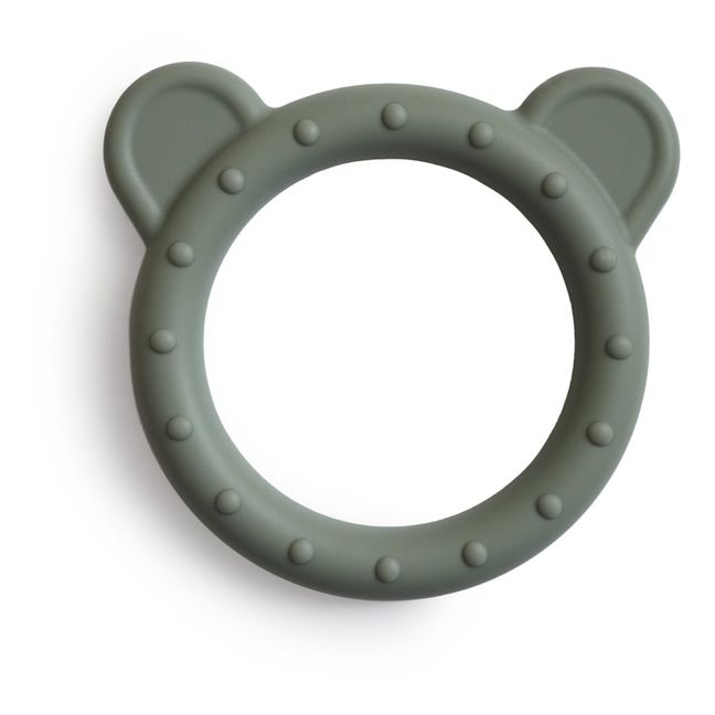Silicone Teething Ring | Chrome green