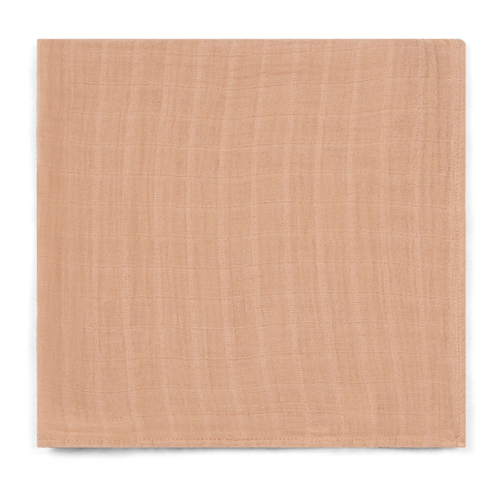 Poudre Organic - Petit lange Pavot en double gaze de coton - Vieux Rose