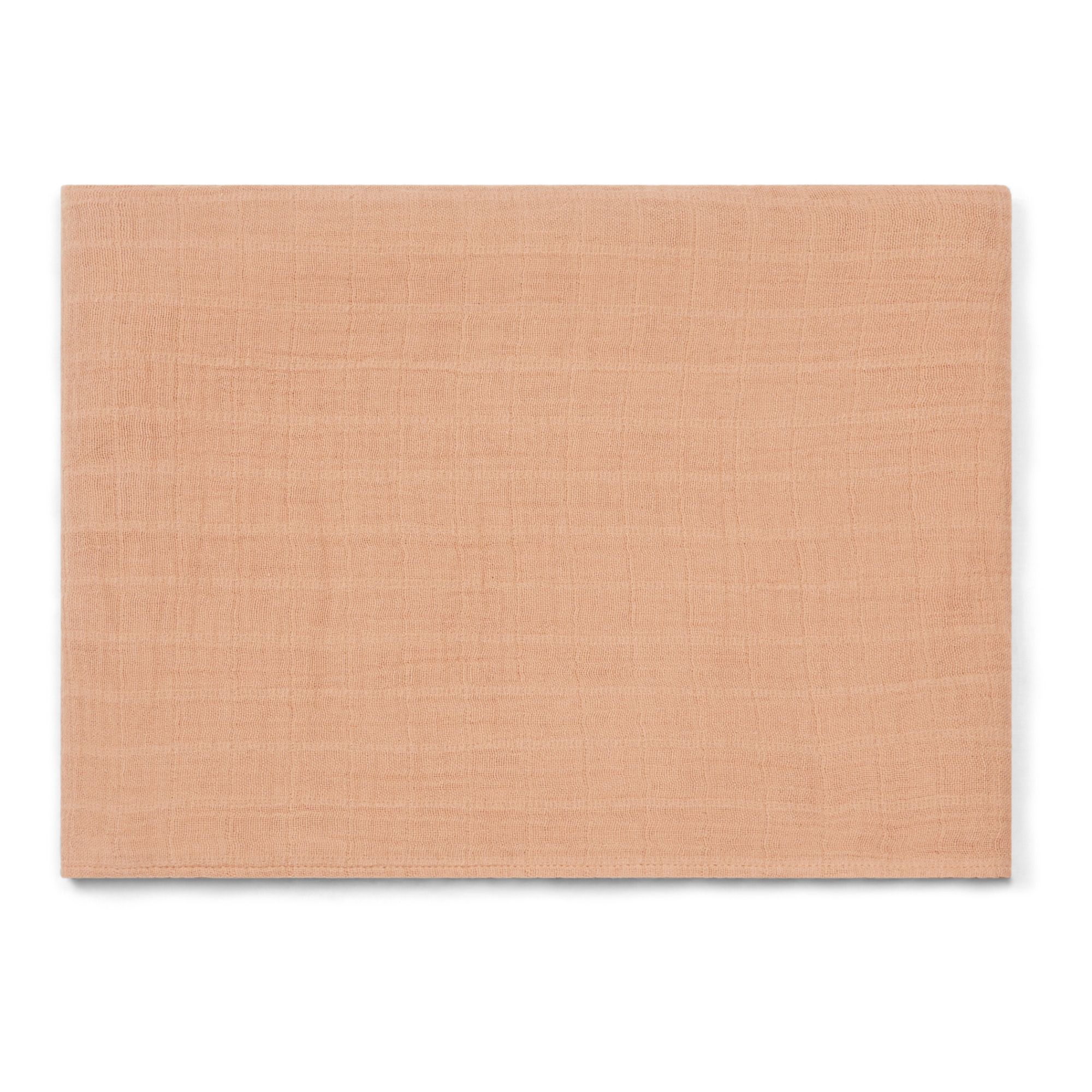 Poudre Organic - Grand lange Sésame en double gaze de coton - Vieux Rose