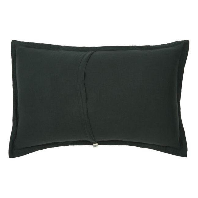 Tamaris Double Cotton Muslin Pillow Case | Black