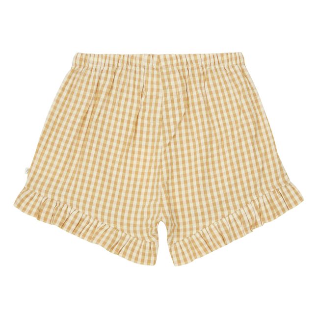 Vichy Birch Organic Cotton Shorts  Yellow