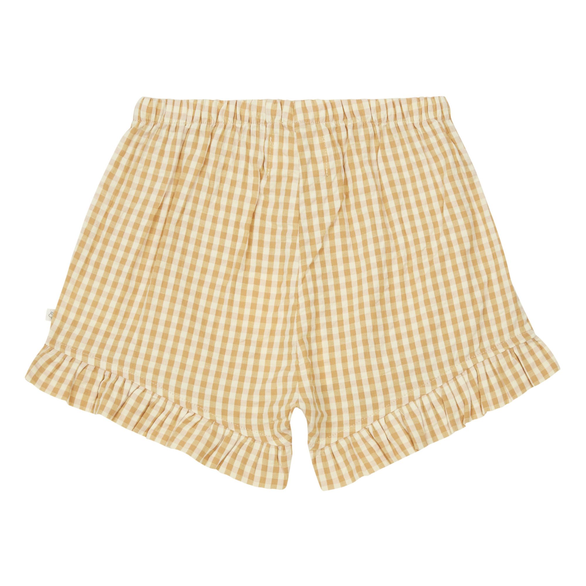 Vichy Birch Organic Cotton Shorts  Yellow- Product image n°1