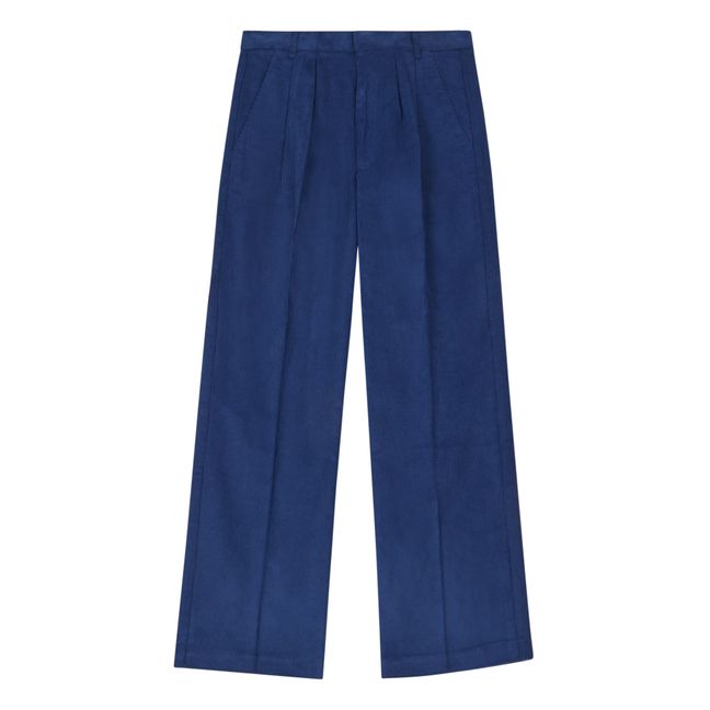 Octave Straight Leg Trousers Navy