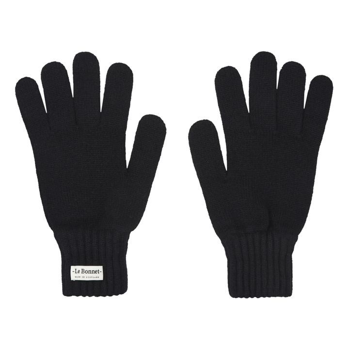 Merino Wool Gloves Black- Product image n°0