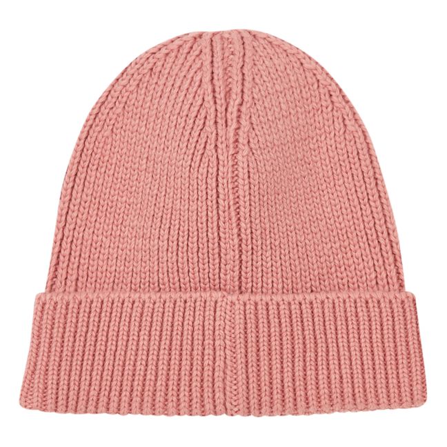 Lizo Wool and Recycled Fibre Beanie Pink
