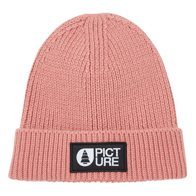 Lizo Wool and Recycled Fibre Beanie Rosa