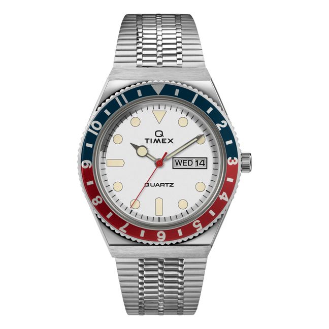 Armbanduhr Q Timex Weiß
